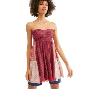 Free People Across the Sea Strapless Tunic medium